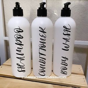 Shampoo, Conditioner and Body Wash